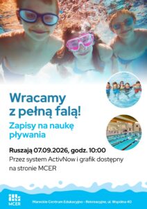 Blue and White Modern Swimming Lessons For Kids Flyer