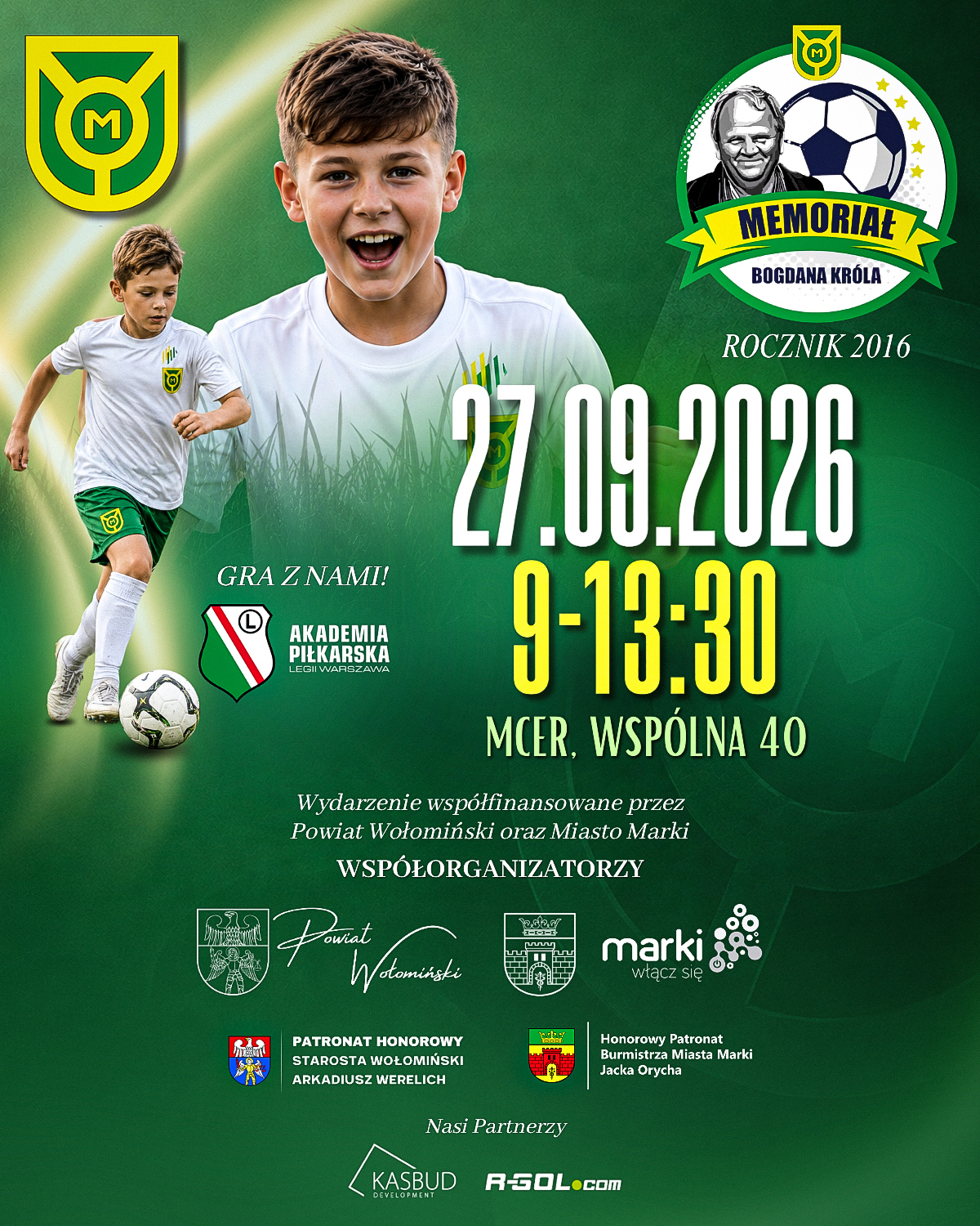 Plakat Memoriał Bogdana Króla 27.09.2026